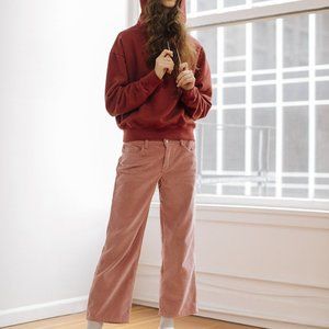 ECKHAUS LATTA RED LOGO HOODIE IN OXBLOOD